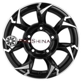 Khomen Wheels KHW1505 (Jimny) 5,5x15/5x139,7 ET5 DIA108,1 Black-FP